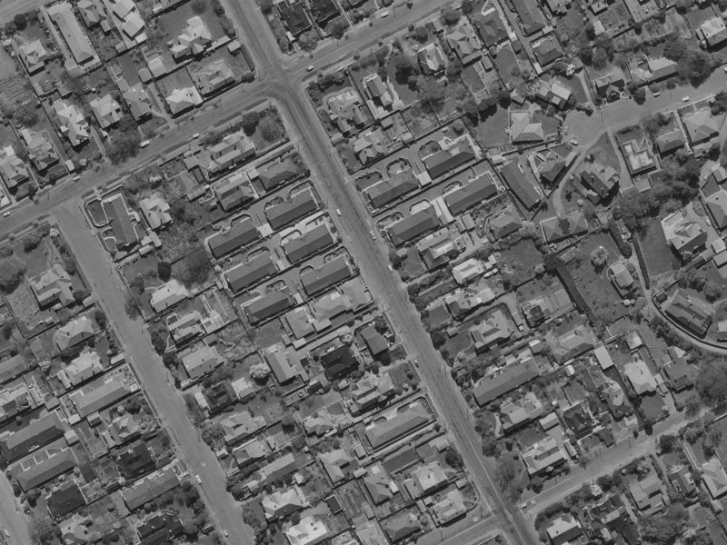 89A Winchester Street from the air, 1970-1974