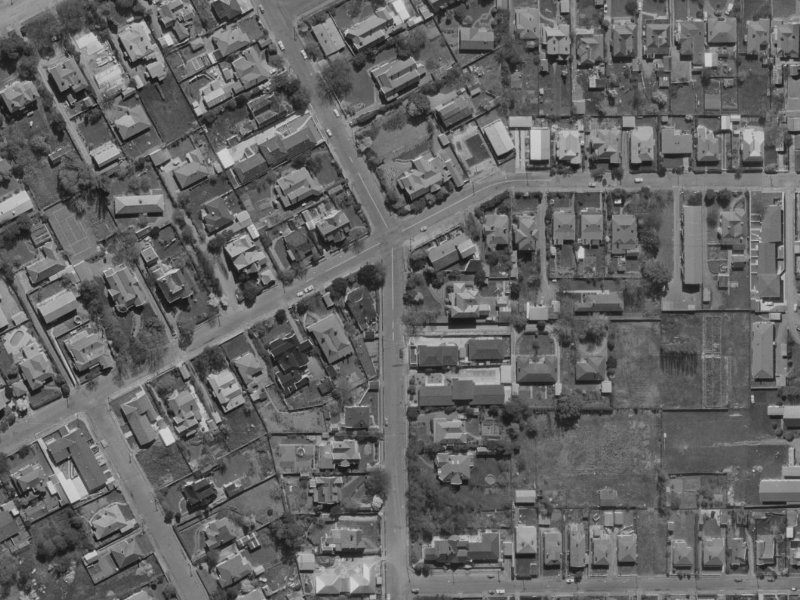 42 Bristol Street from the air, 1970-1974