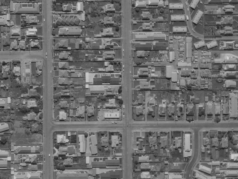 96 Champion Street from the air, 1970-1974