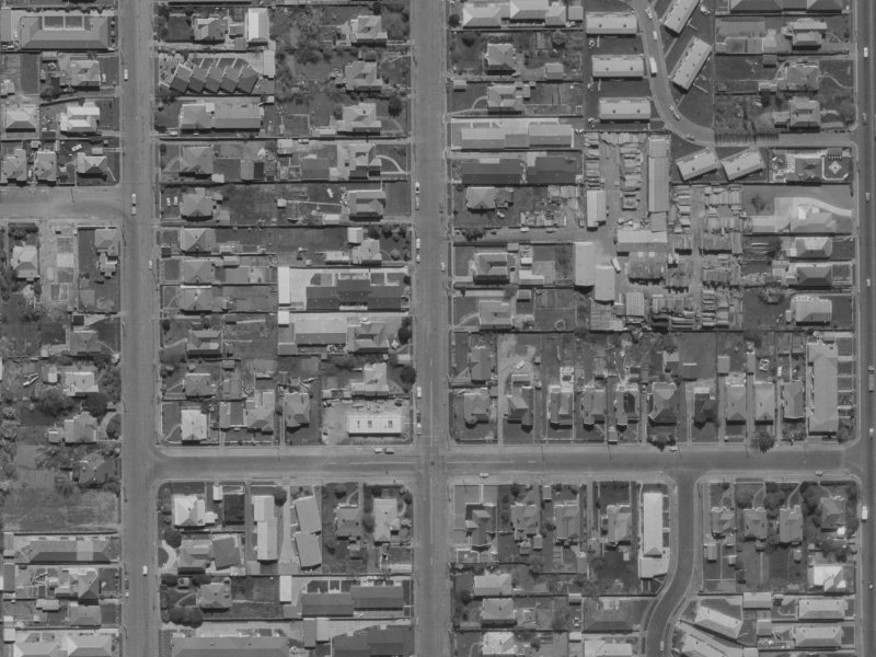 98B Champion Street from the air, 1970-1974