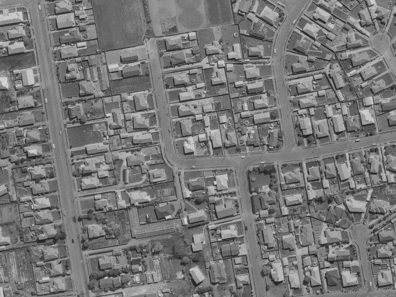 67 Halberg Street from the air, 1970-1974