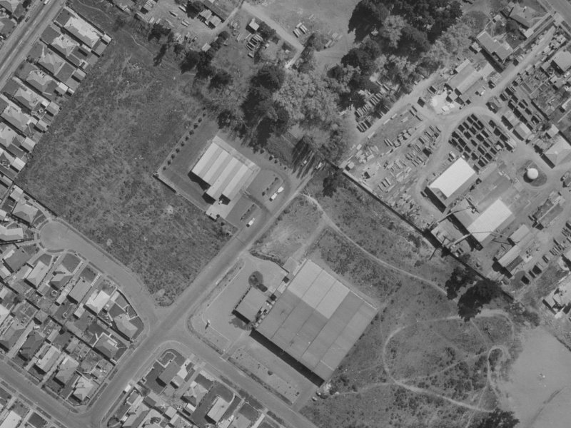 23 Tahuna Street from the air, 1970-1974