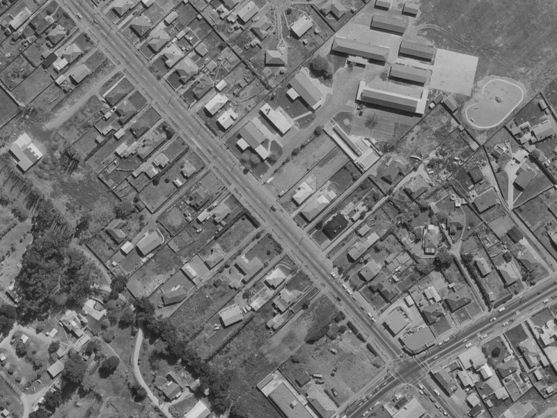 263 Breezes Road from the air, 1970-1974