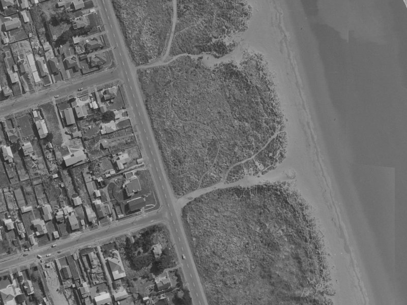 303 Marine Parade from the air, 1970-1974