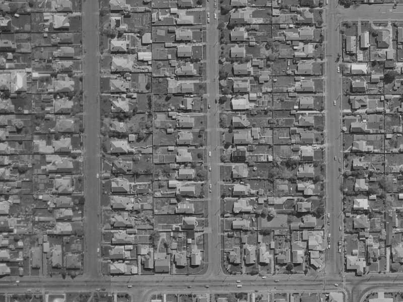 26 Nicholls Street from the air, 1970-1974