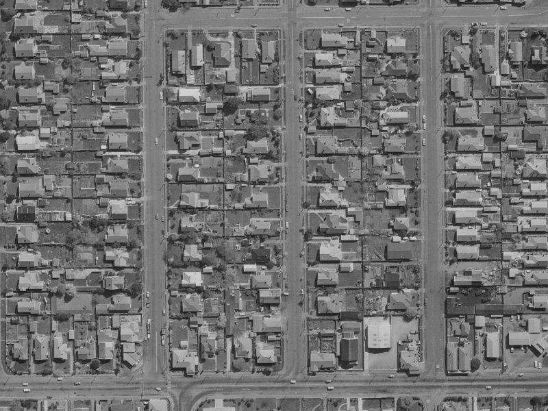 21 Petrie Street from the air, 1970-1974