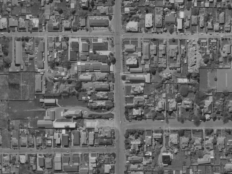 85 Springfield Road from the air, 1970-1974