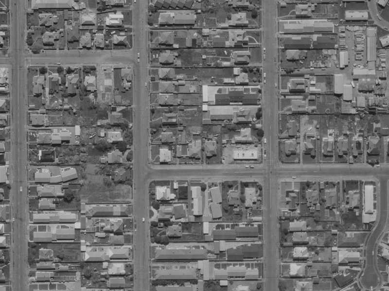 9 Gresford Street from the air, 1970-1974