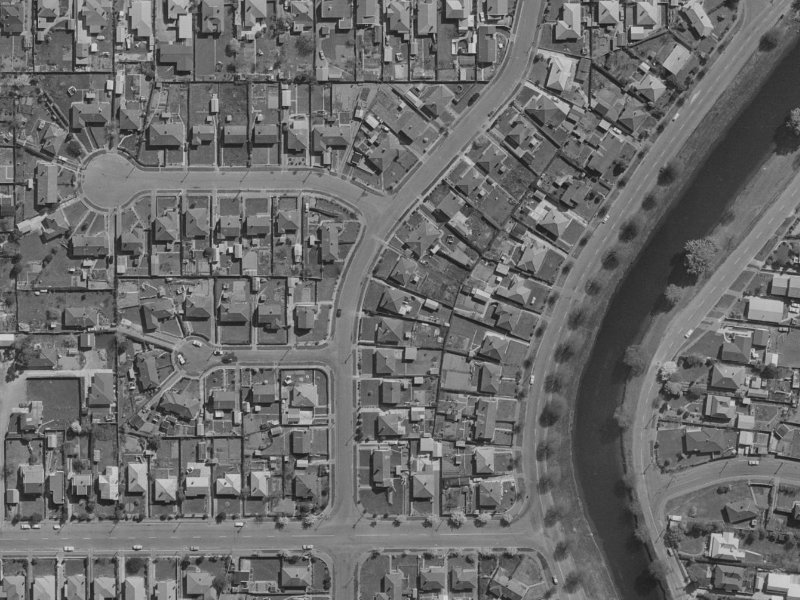 52 Flesher Avenue from the air, 1970-1974