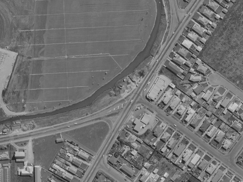100 Wainoni Road from the air, 1970-1974