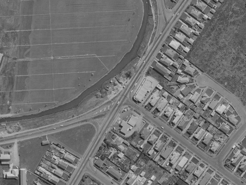82A Wainoni Road from the air, 1970-1974