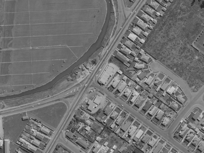 84 Wainoni Road from the air, 1970-1974