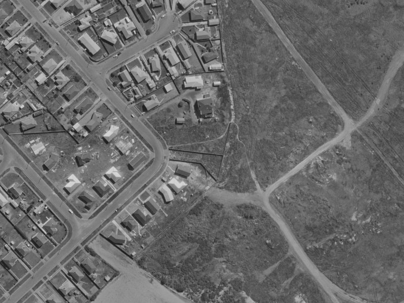 85 Rowan Avenue from the air, 1970-1974