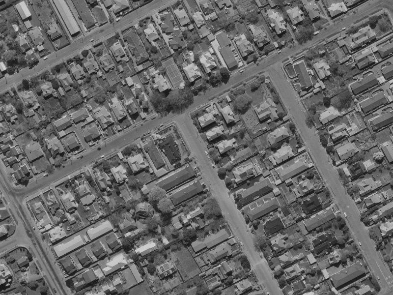 44 Naseby Street from the air, 1970-1974