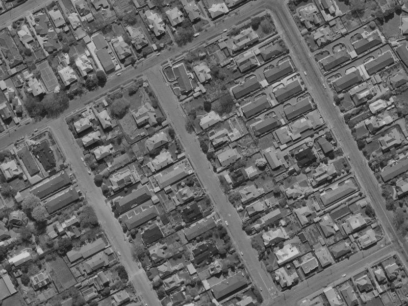 30 Repton Street from the air, 1970-1974