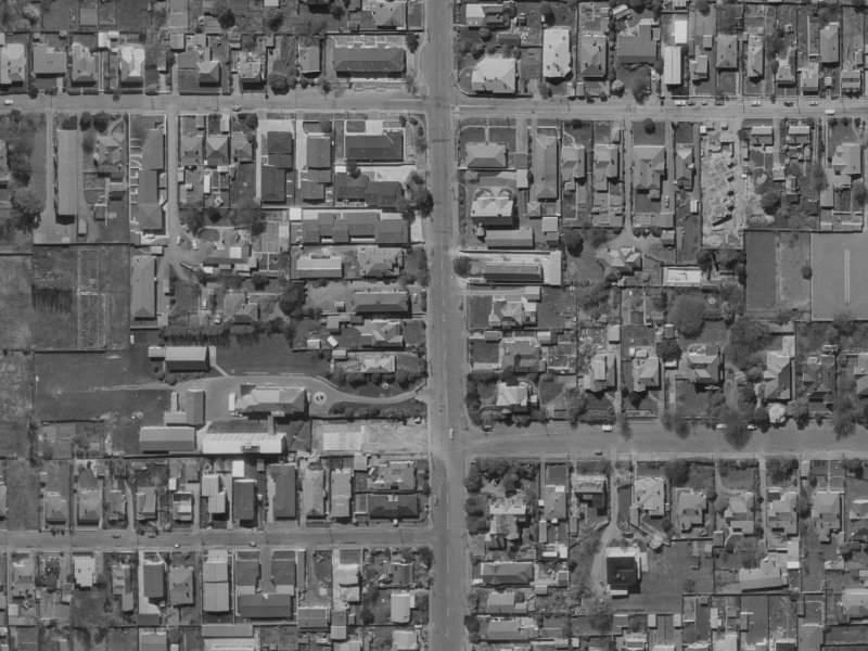 83 Springfield Road from the air, 1970-1974