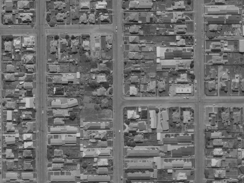 86 Geraldine Street from the air, 1970-1974