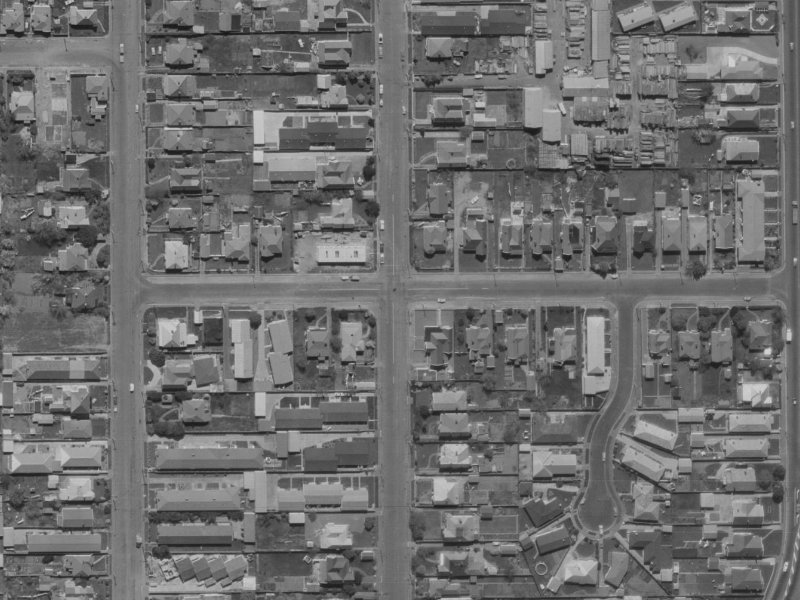 33 Gresford Street from the air, 1970-1974