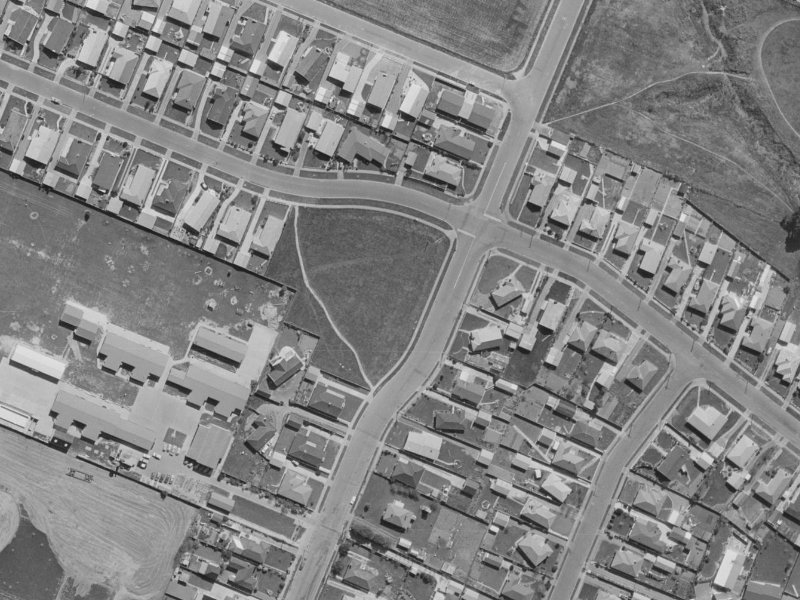 89A Cutts Road from the air, 1970-1974
