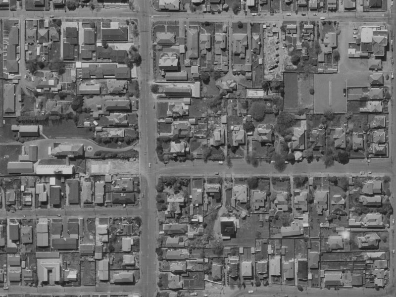 3 Eversleigh Street from the air, 1970-1974