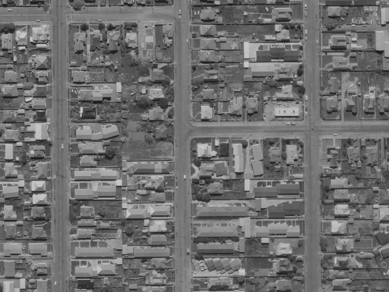 77 Geraldine Street from the air, 1970-1974