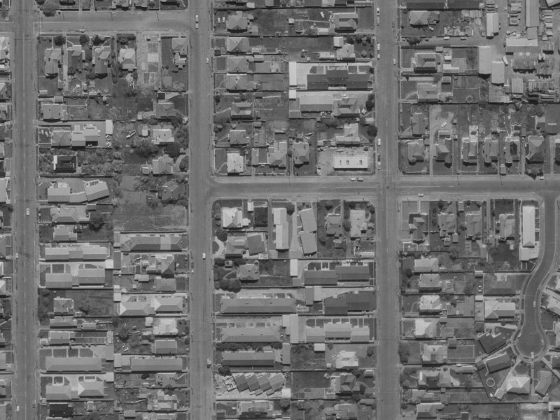 38 Gresford Street from the air, 1970-1974