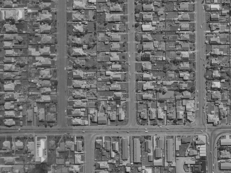 11 Nicholls Street from the air, 1970-1974