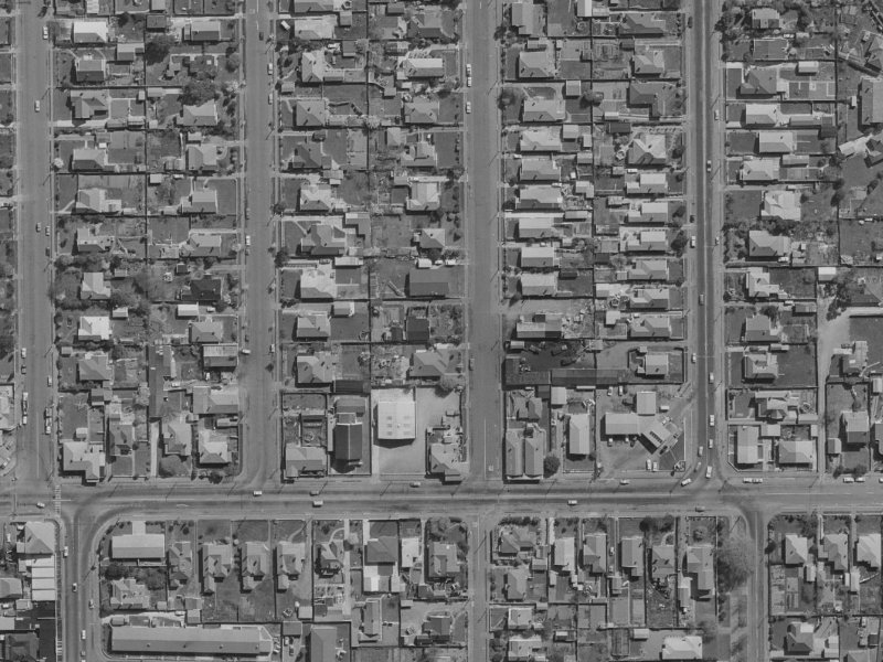 11 Chrystal Street from the air, 1970-1974