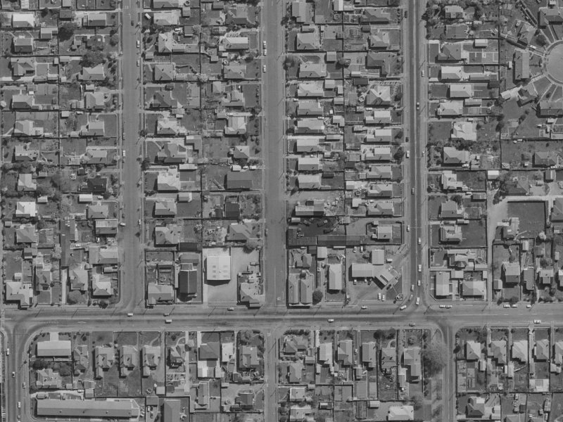 12A Chrystal Street from the air, 1970-1974
