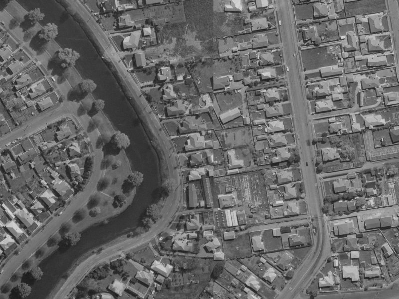 43 Dallington Terrace from the air, 1970-1974