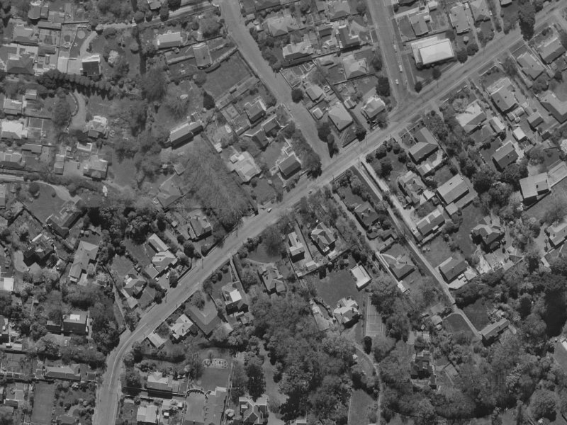 25–29 Glandovey Road from the air, 1970-1974