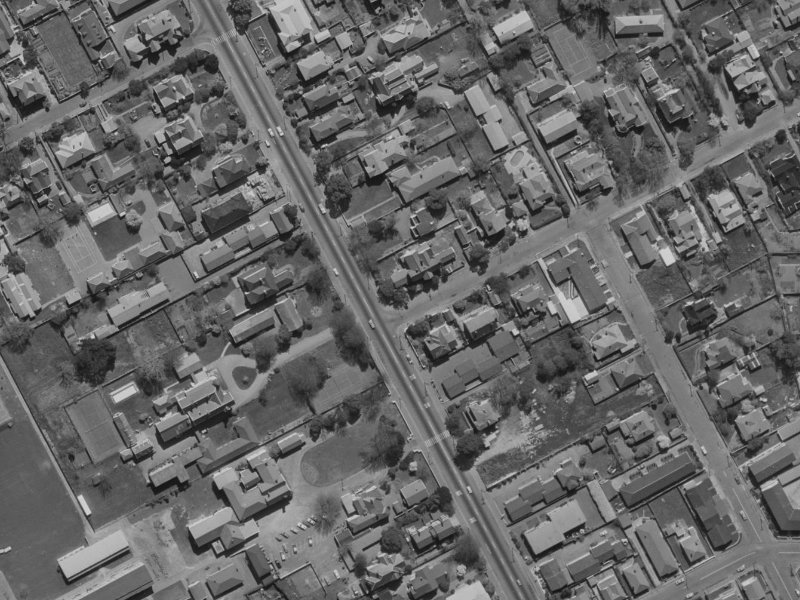 Holly Road from the air, 1970-1974