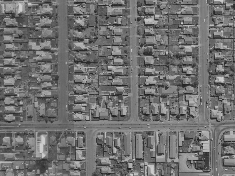 7 Slater Street from the air, 1970-1974
