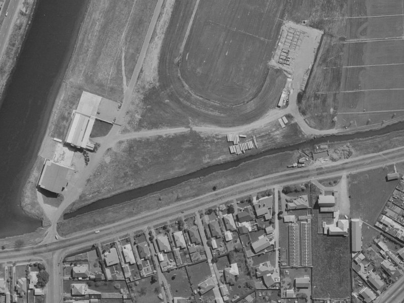 Avonside Drive from the air, 1970-1974