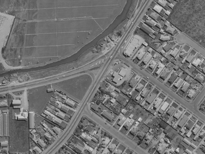 78 Wainoni Road from the air, 1970-1974