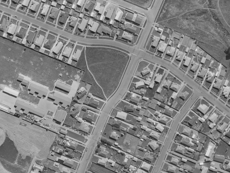 87B Cutts Road from the air, 1970-1974