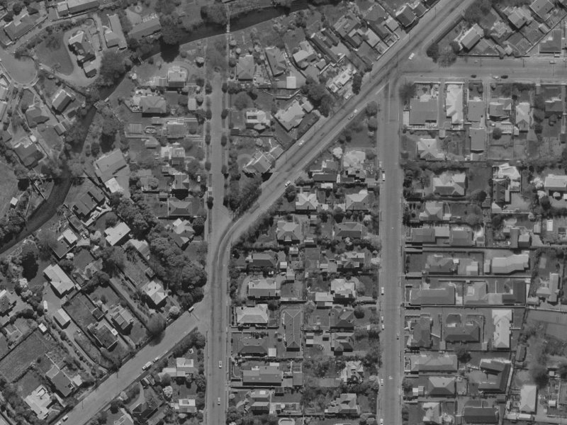 26 Idris Road from the air, 1970-1974