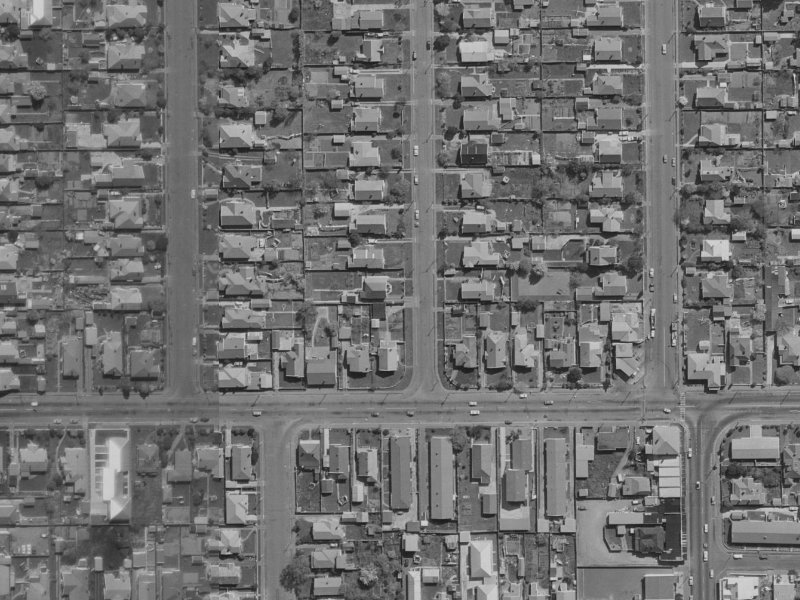 9 Nicholls Street from the air, 1970-1974