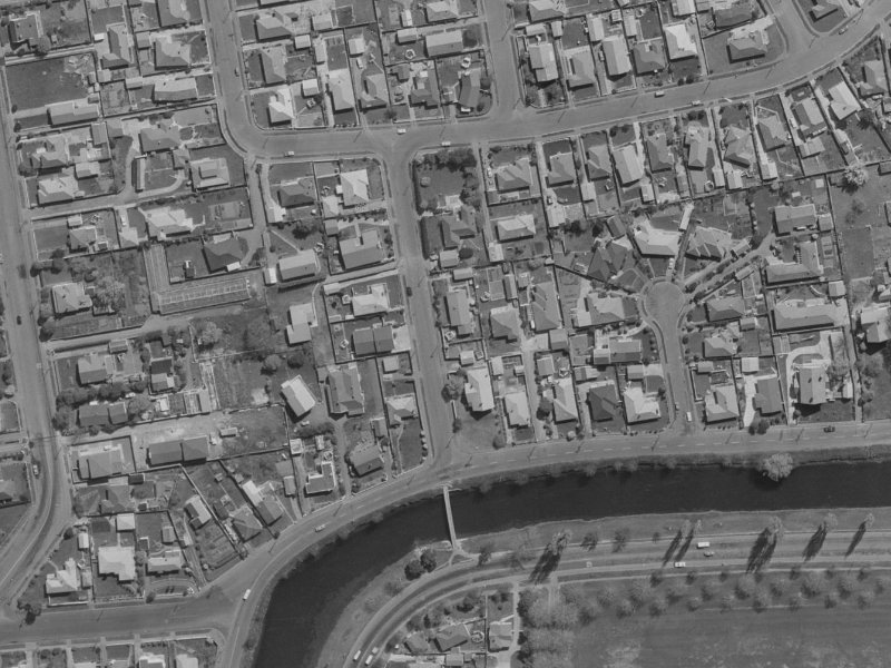 6 Snell Place from the air, 1970-1974