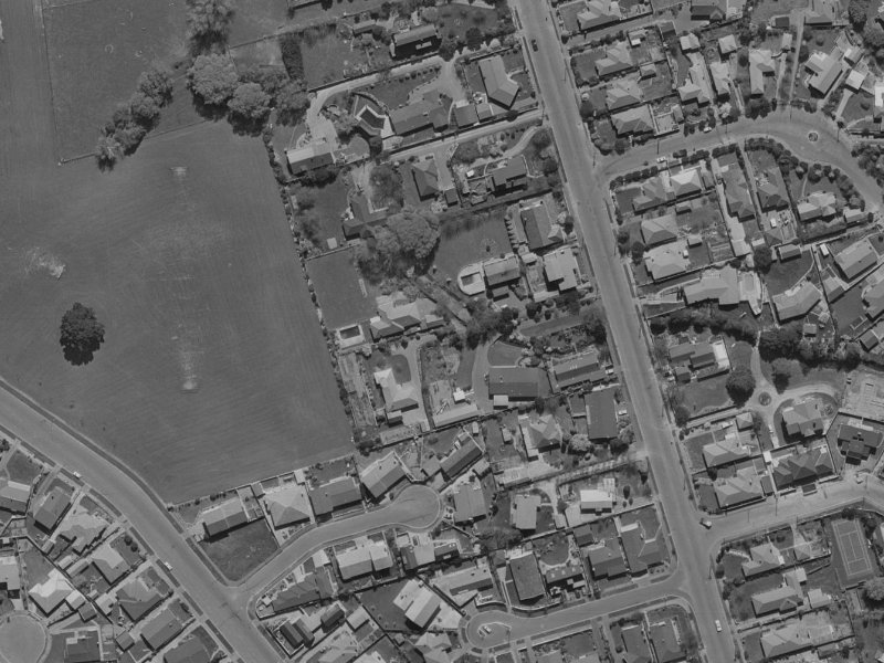 177 Ilam Road from the air, 1970-1974
