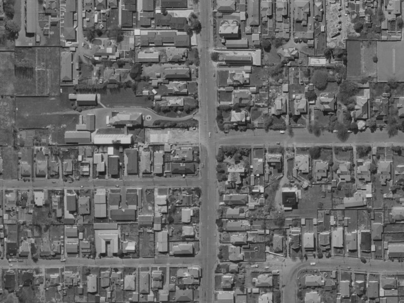 71 Springfield Road from the air, 1970-1974