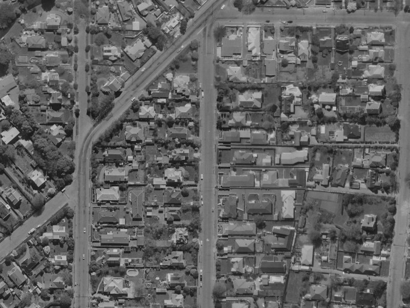 25 Stratford Street from the air, 1970-1974