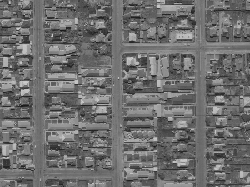 486 Barbadoes Street from the air, 1970-1974