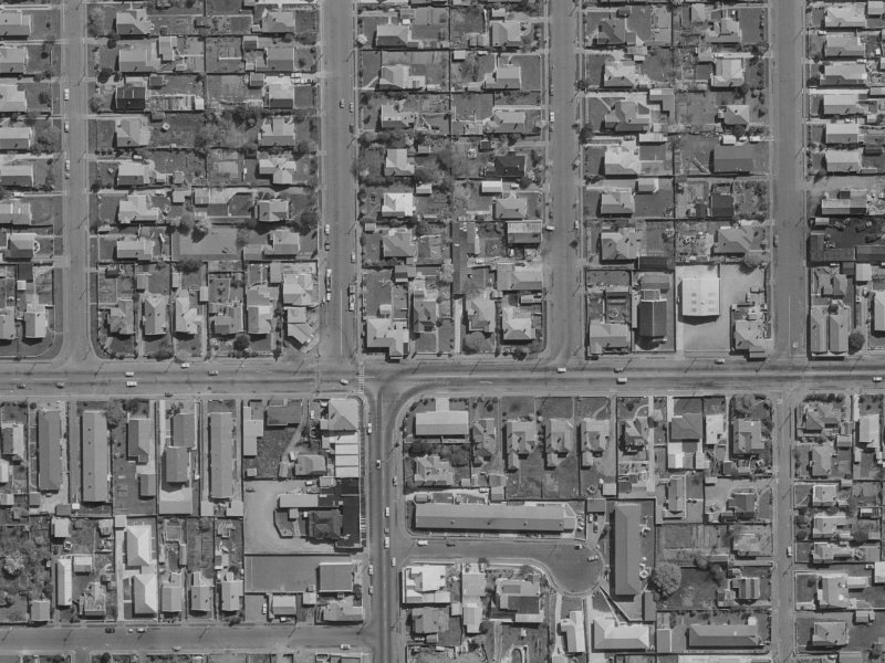 79 North Avon Road from the air, 1970-1974