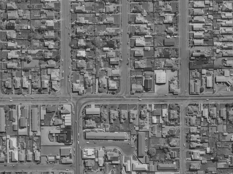 89 North Avon Road from the air, 1970-1974