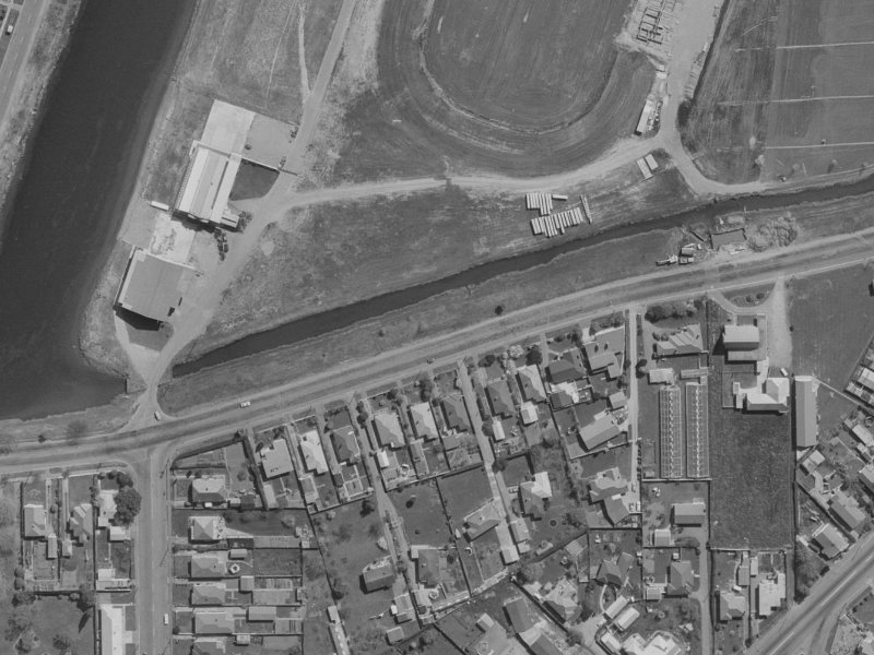 858 Avonside Drive from the air, 1970-1974