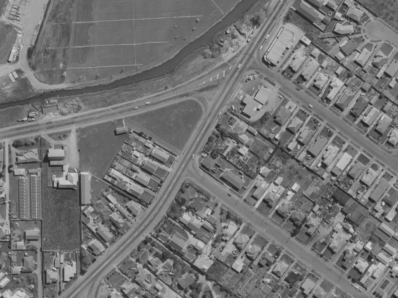 68 Wainoni Road from the air, 1970-1974