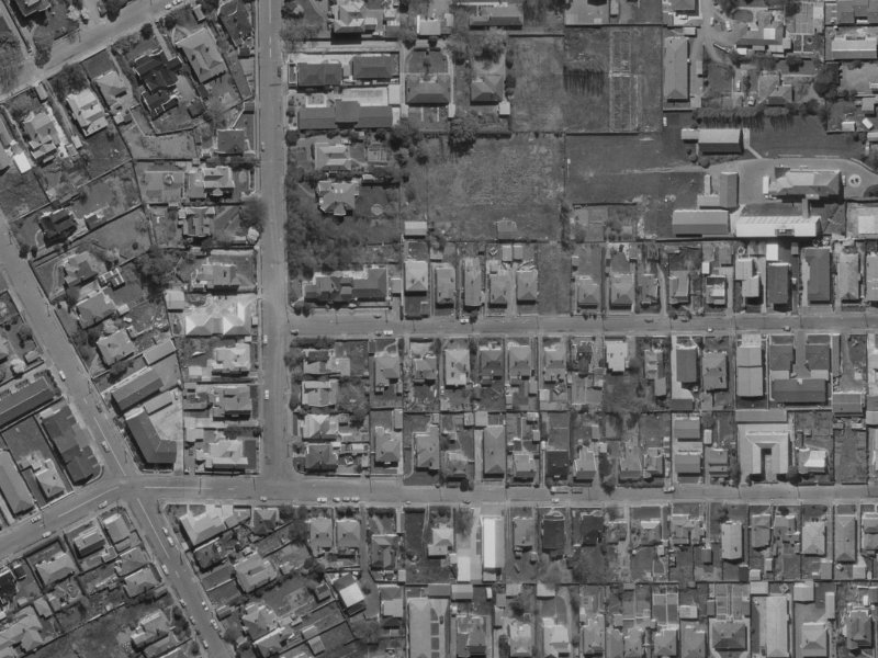 13A Berry Street from the air, 1970-1974