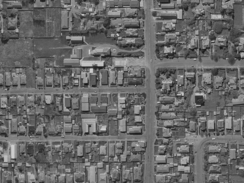 52 Berry Street from the air, 1970-1974