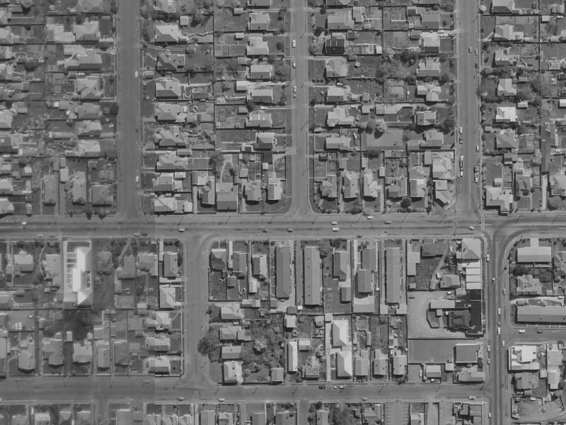 45 N Avon Road from the air, 1970-1974